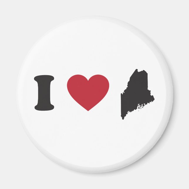 Aimant J'aime le Maine (Devant)