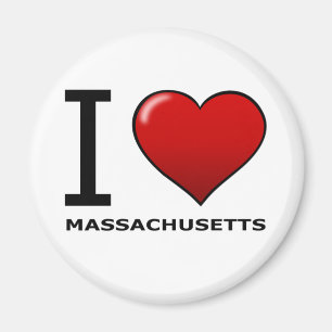 AIMANT J'AIME LE MASSACHUSETTS