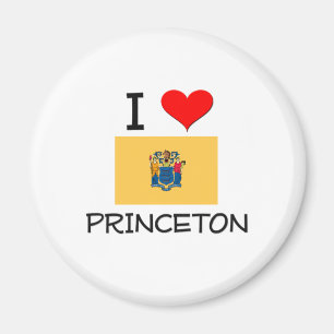Aimant J'aime le New Jersey de Princeton