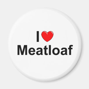 Aimant J'aime le pain de viande (de coeur)