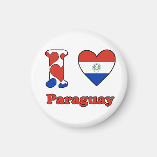Aimant J'aime le Paraguay