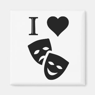 Aimant J'aime le théâtre