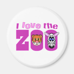 Aimant J'aime le zoo