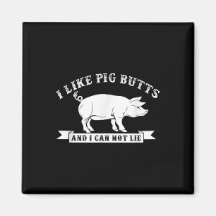 Aimant J'Aime Les Boutons De Cochon Et Je Ne Peux Pas Men