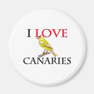 Aimant J'aime les canaries