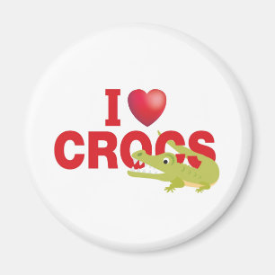 Aimant j'aime les crocs