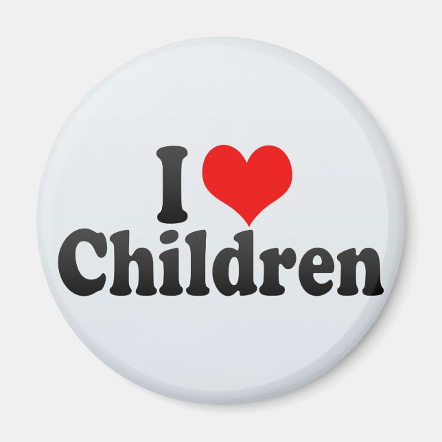 Aimant J'aime les enfants (Devant)