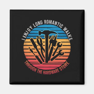 Aimant J'aime les longues promenades romantiques à traver