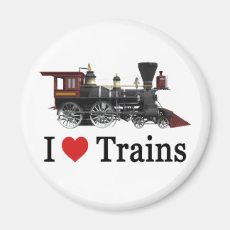 Aimant J'aime les trains