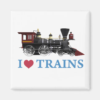 Aimant J'aime les trains