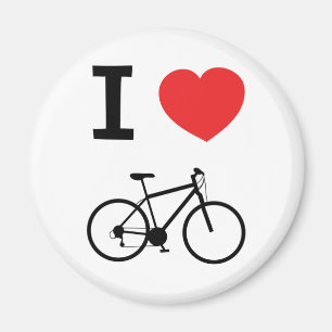 Aimant J'aime les vélos