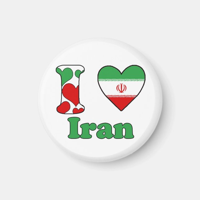 Aimant J'aime l'Iran (Devant)