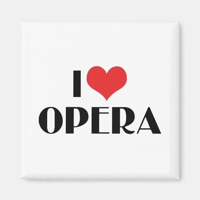 Aimant J'aime l'opéra (Devant)