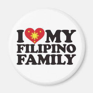 Aimant J'aime ma famille philippine