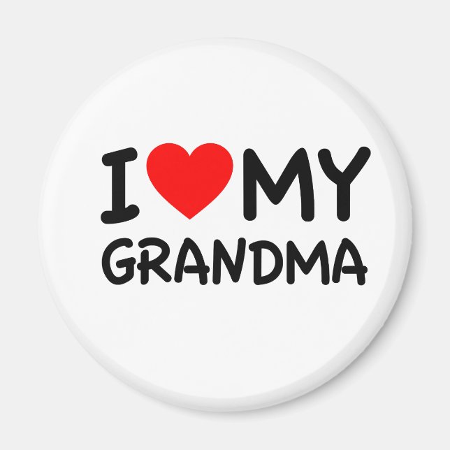 Aimant J'aime ma grand-mère (Devant)