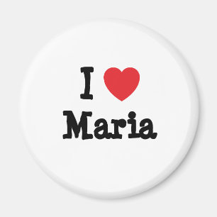 Aimant J'aime Maria heart T-Shirt