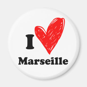 Aimant J'aime Marseille