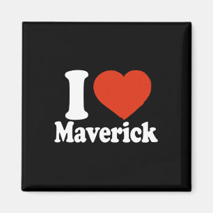 Aimant J'aime Maverick, J'aime Maverick, Cœur Rouge Valen