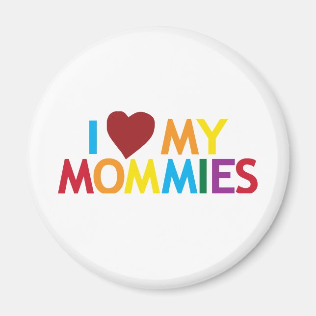 Aimant J'aime mes mamans (Devant)