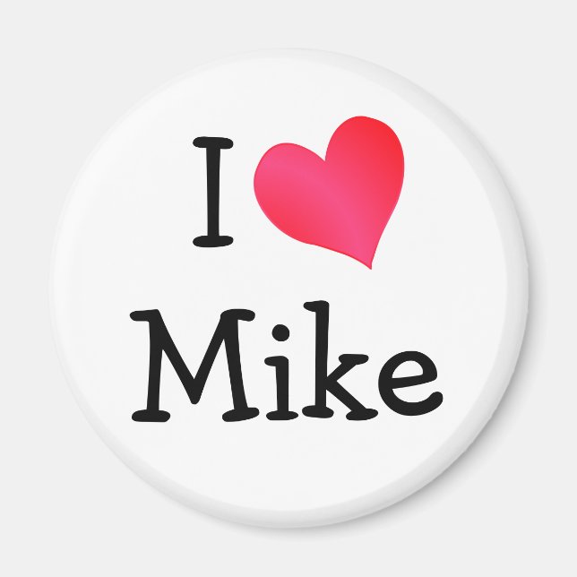 Aimant J'aime Mike (Devant)