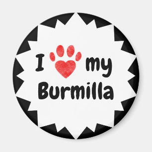 Aimant J'Aime Mon Chat Burmilla