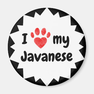 Aimant J'Aime Mon Chat Javanais