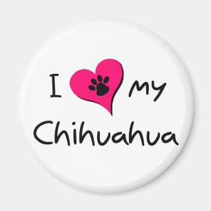 Aimant J'aime mon Chihuahua