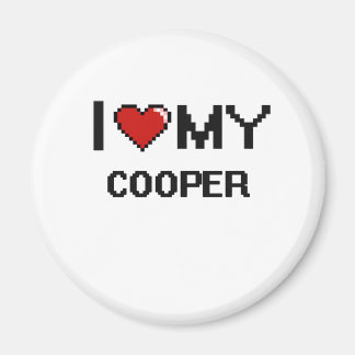 Aimant J'aime mon Cooper