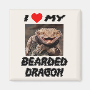AIMANT J'AIME MON DRAGON BARDÉE - AJOUTER VOTRE PROPRE PH