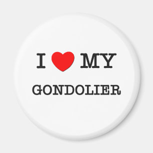 Aimant J'aime mon GONDOLIER