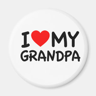Aimant J'aime mon grand-père