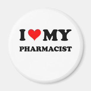 Aimant J'aime mon pharmacien