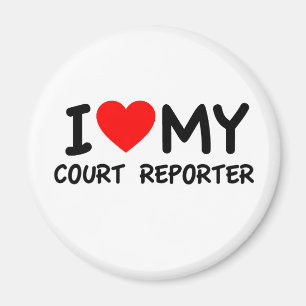 Aimant J'aime mon reporter