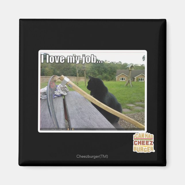 Aimant J'aime mon travail (Devant)