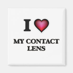 Aimant J'aime mon verre de contact