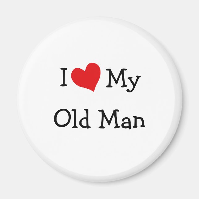 Aimant J'Aime Mon Vieux Homme (Devant)