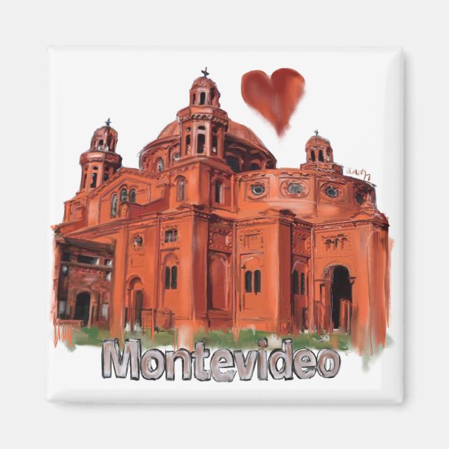 Aimant J'aime Montevideo (Devant)