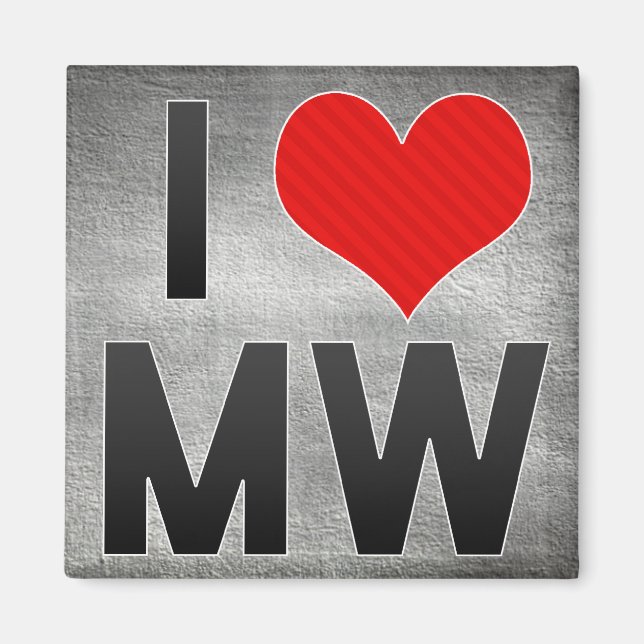 Aimant J'aime MW (Devant)