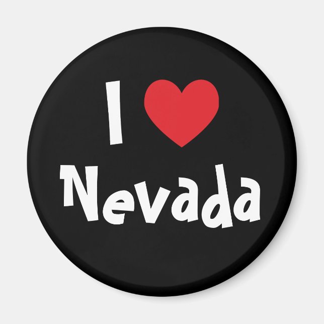 Aimant J'aime Nevada (Devant)