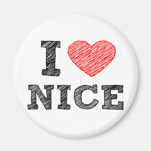 Aimant J'aime Nice