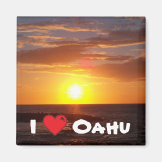 Aimant J'aime Oahu