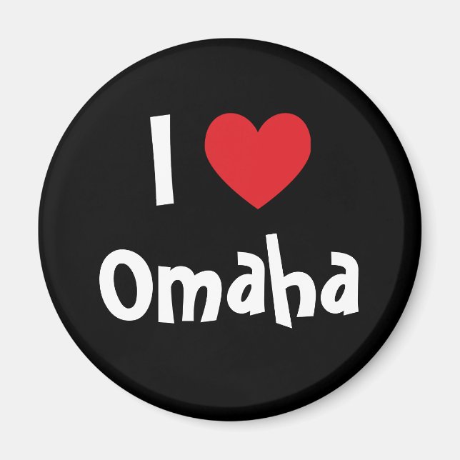 Aimant J'aime Omaha (Devant)