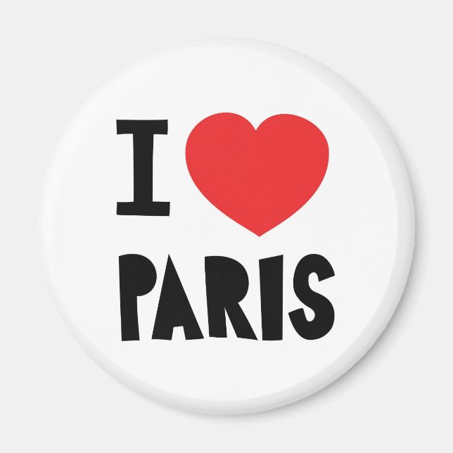 Aimant J'aime Paris (Devant)