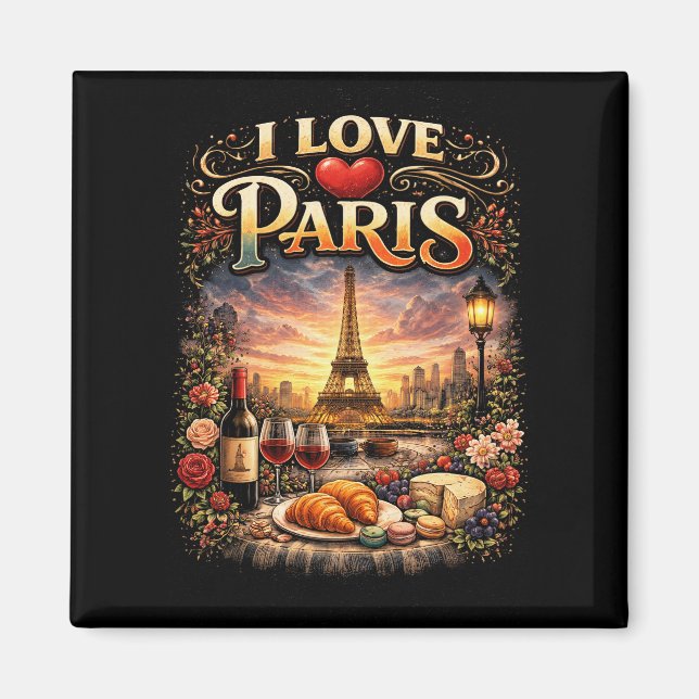 Aimant J'aime Paris (Devant)
