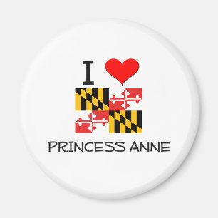 Aimant J'aime princesse Anne le Maryland