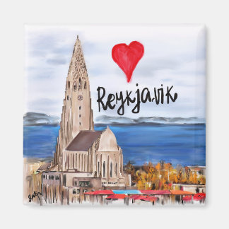 Aimant j'aime Reykjavik