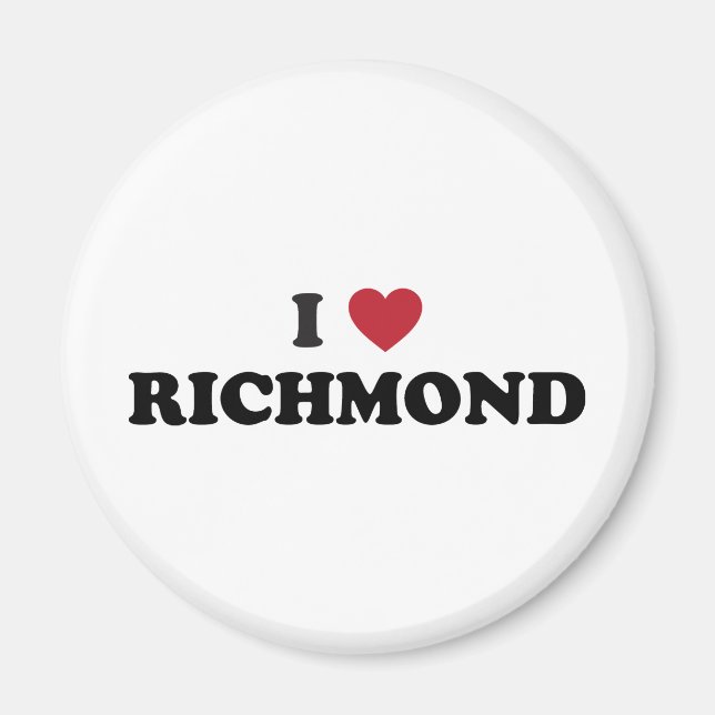 Aimant J'aime Richmond Californie (Devant)