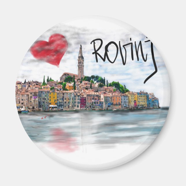 Aimant J'aime Rovinj (Devant)