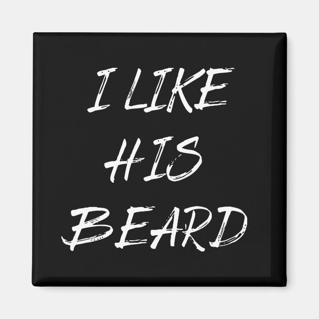 Aimant j'aime sa barbe (Devant)
