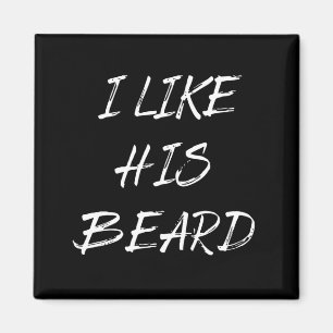 Aimant J'aime sa barbe homme barbu drôle
